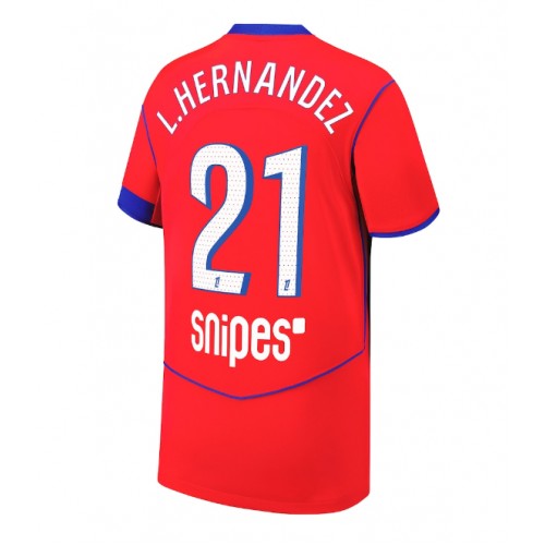 Stroje piłkarskie Paris Saint-Germain Lucas Hernandez #21 Koszulka Trzeciej 2025-26 Krótki Rękaw